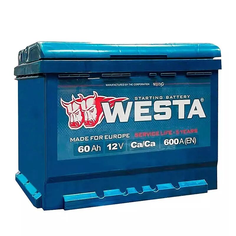 Автомобільний акумулятор WESTA 6CT-60Аh АзЕ